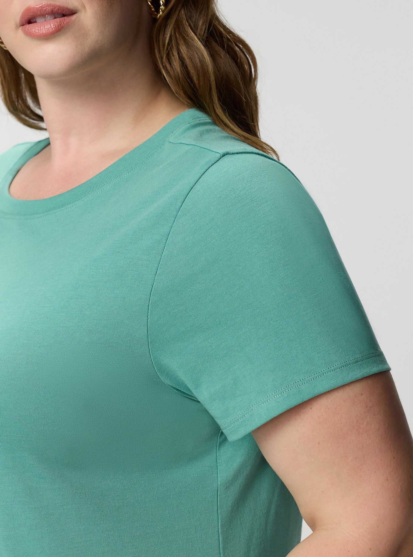 Everyday Signature Jersey Crew Neck Tee, BERYL GREEN, alternate