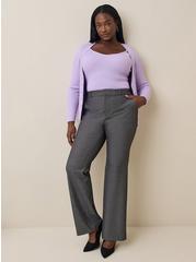 Fitted Ribbed Pullover Cami Sweater, LILAC, alternate
