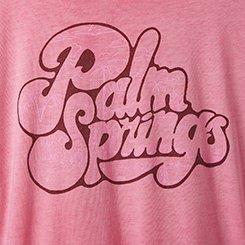 Palm Springs Relaxed Fit Signature Jersey Crew Neck Crop Tee, PINK WASH, swatch