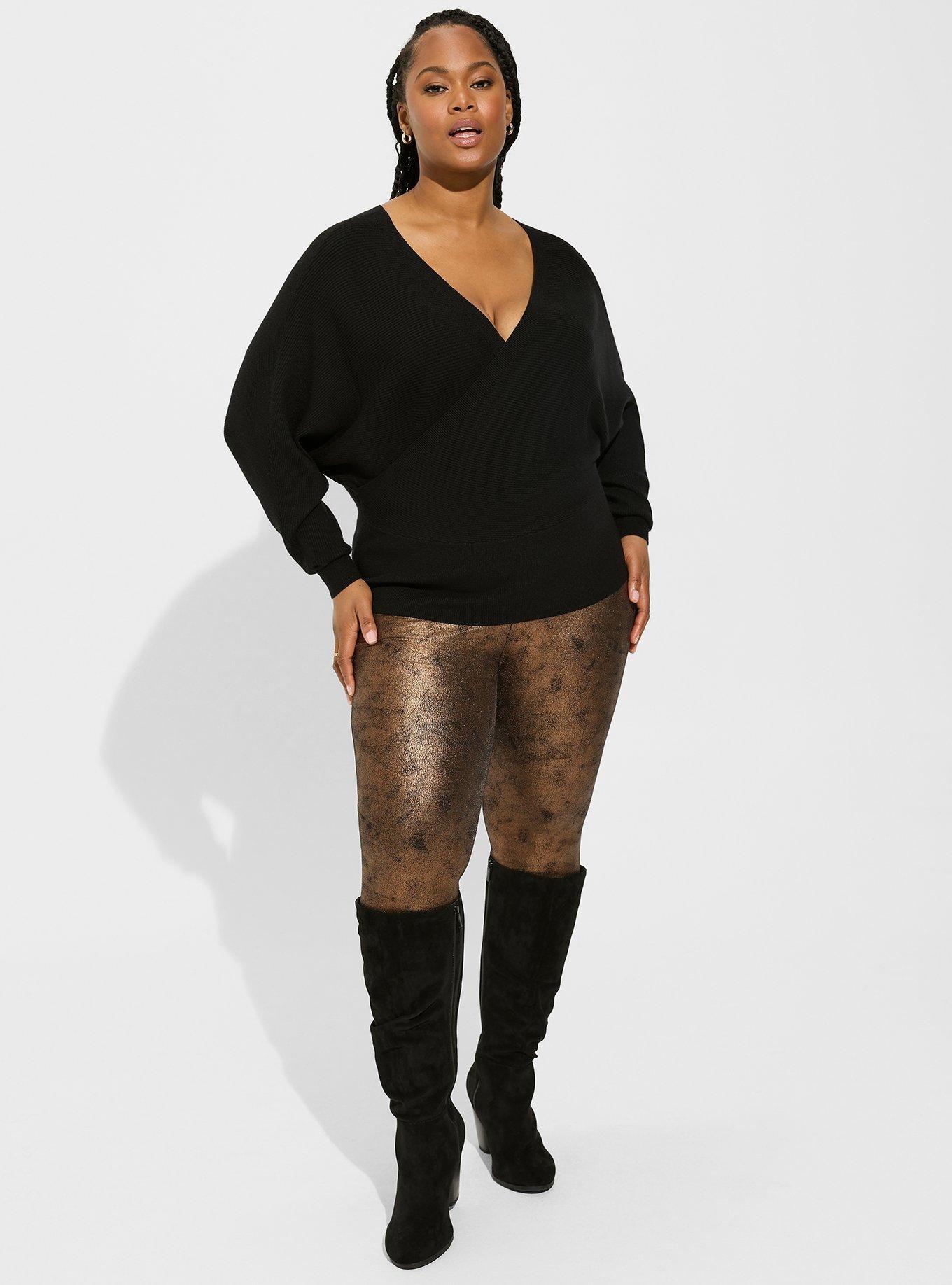 Plus Size - Everyday Soft Ribbed Pullover Surplice Sweater - Torrid