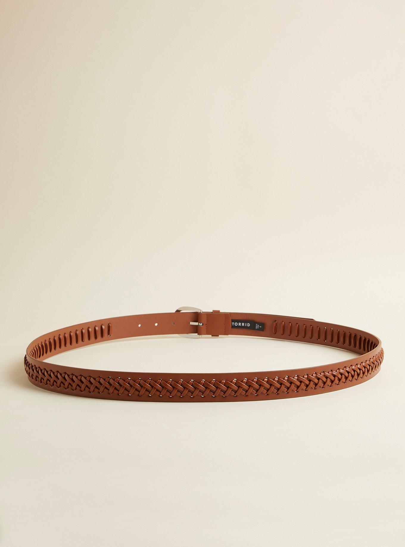 Braided Jean Belt, COGNAC, alternate