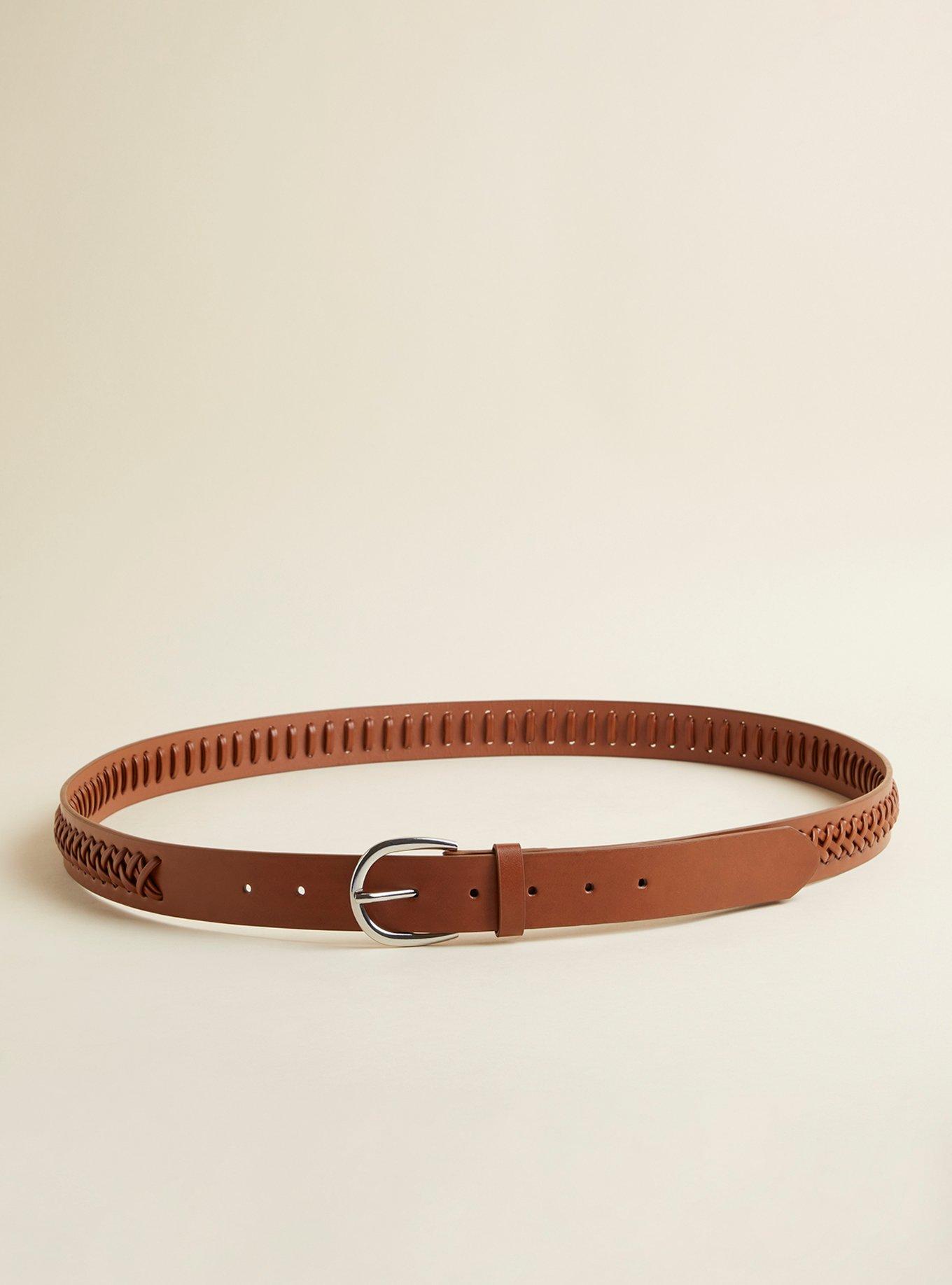 Braided Jean Belt, COGNAC, alternate