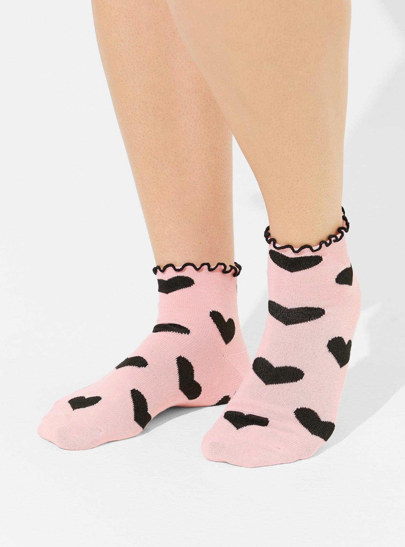 Plus Size - 2 Pk Ruffle Shortie Socks - Torrid