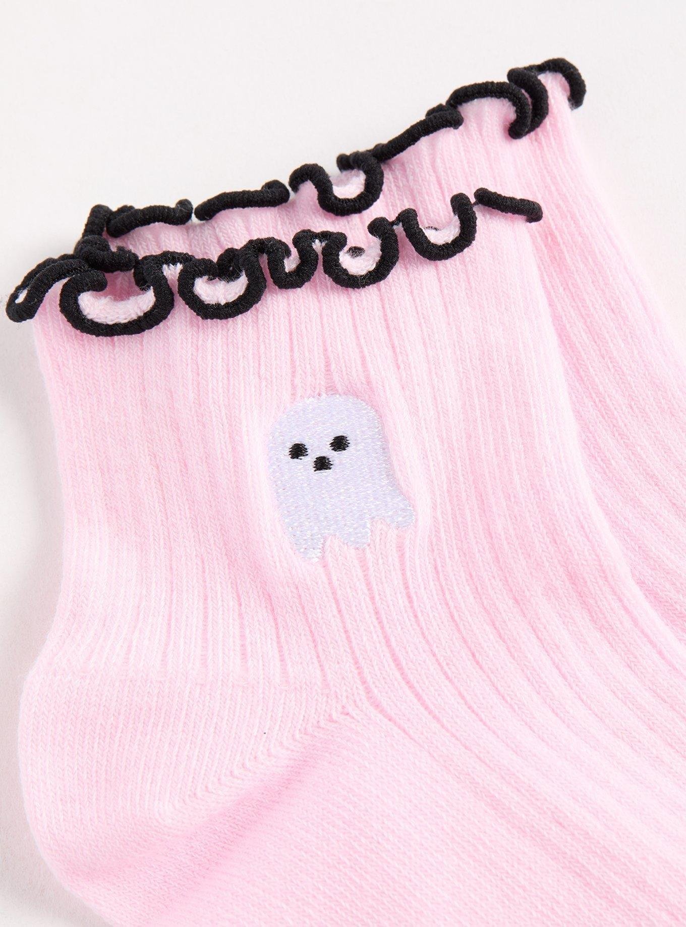 Plus Size - 2 Pk Ruffle Shortie Socks - Torrid