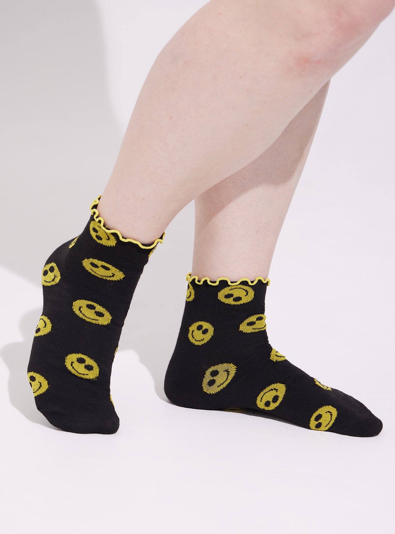 Plus Size - 2 Pk Ruffle Shortie Socks - Torrid