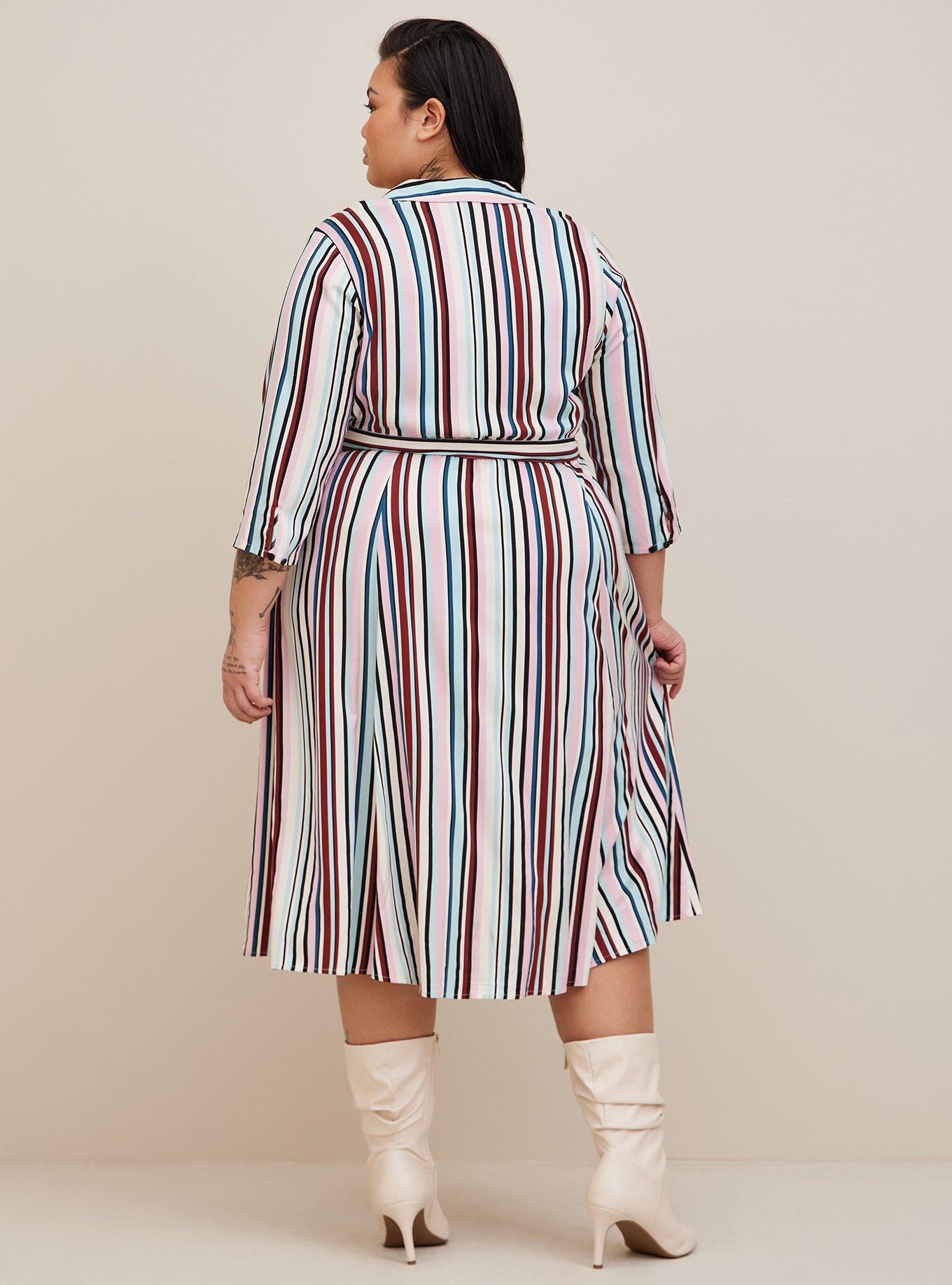 Torrid outlet pastel striped dress