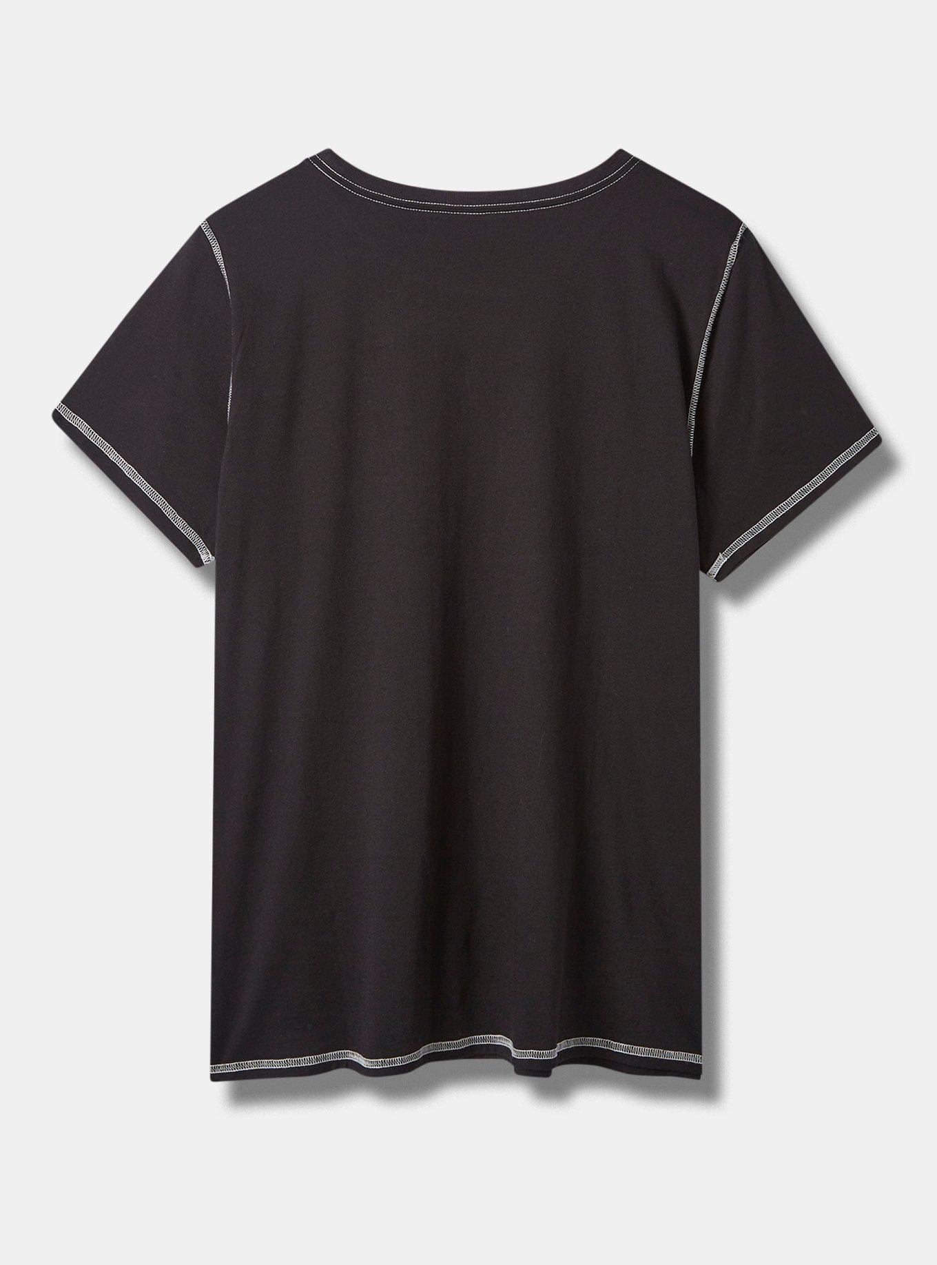 Felix The Cat Classic Fit Cotton Crew Seam Tee, DEEP BLACK, alternate