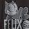 Plus Size Felix The Cat Classic Fit Cotton Crew Seam Tee, DEEP BLACK, swatch