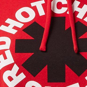 Plus Size Red Hot Chili Peppers Cozy Fleece Pullover Crop Hoodie, SALSA, swatch
