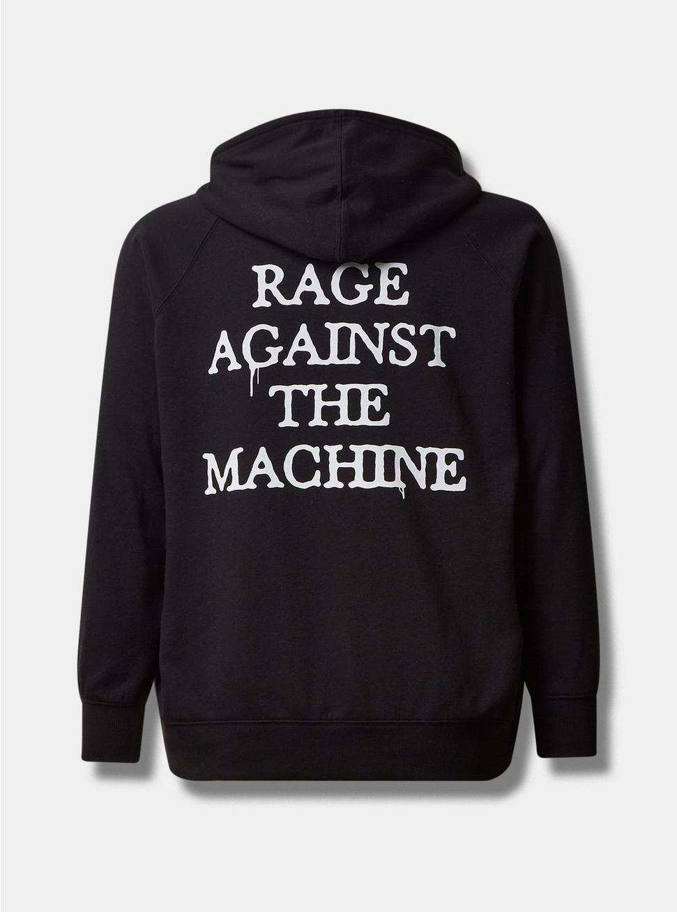 Rage Against The Machine Cozy Fleece Hoodie, DEEP BLACK, alternate