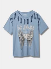 Def Leppard Relaxed Fit Cotton Slash Tee, BABY BLUE, hi-res