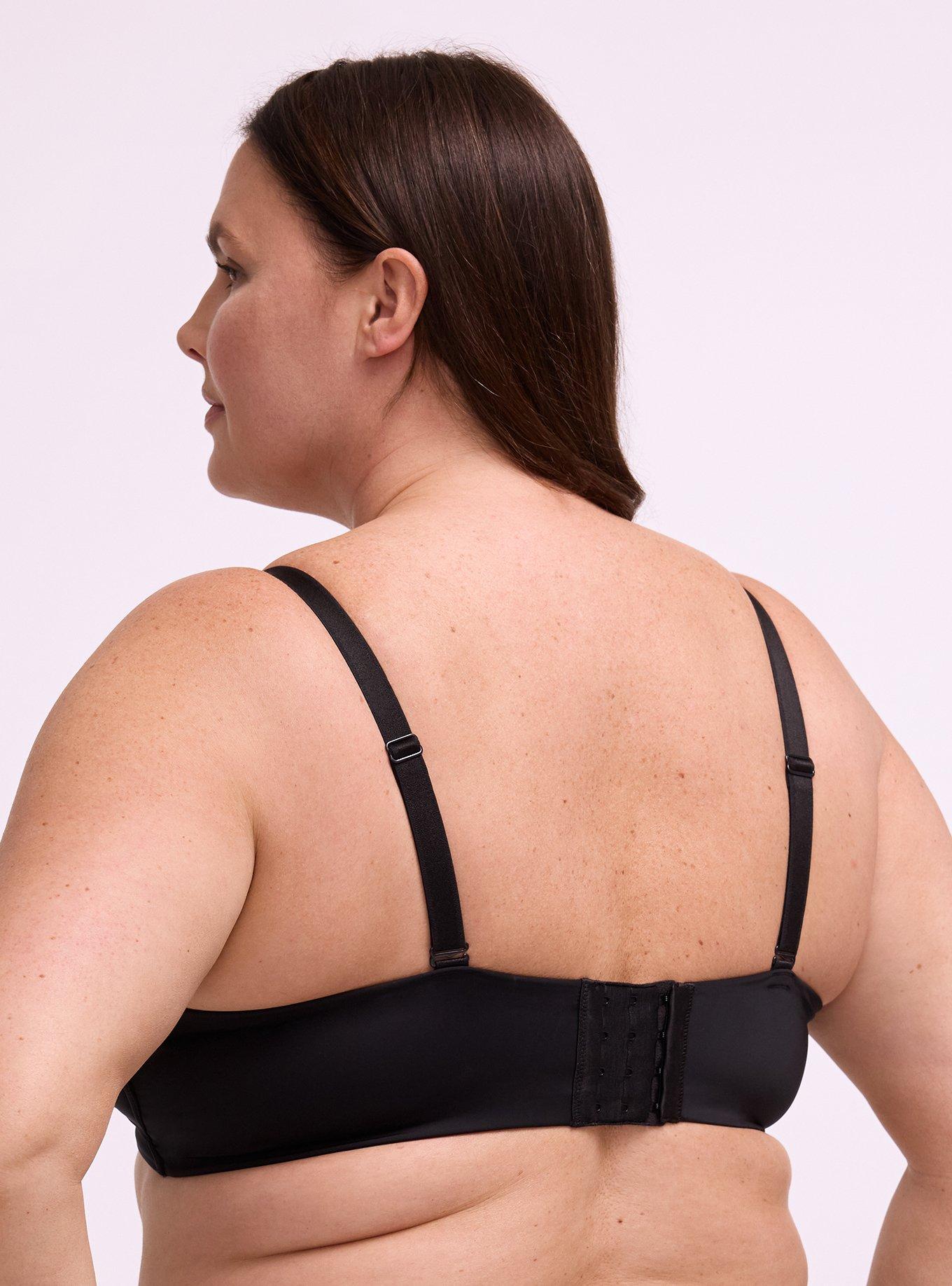 Wire-Free Push-Up Smooth Bra, RICH BLACK, alternate