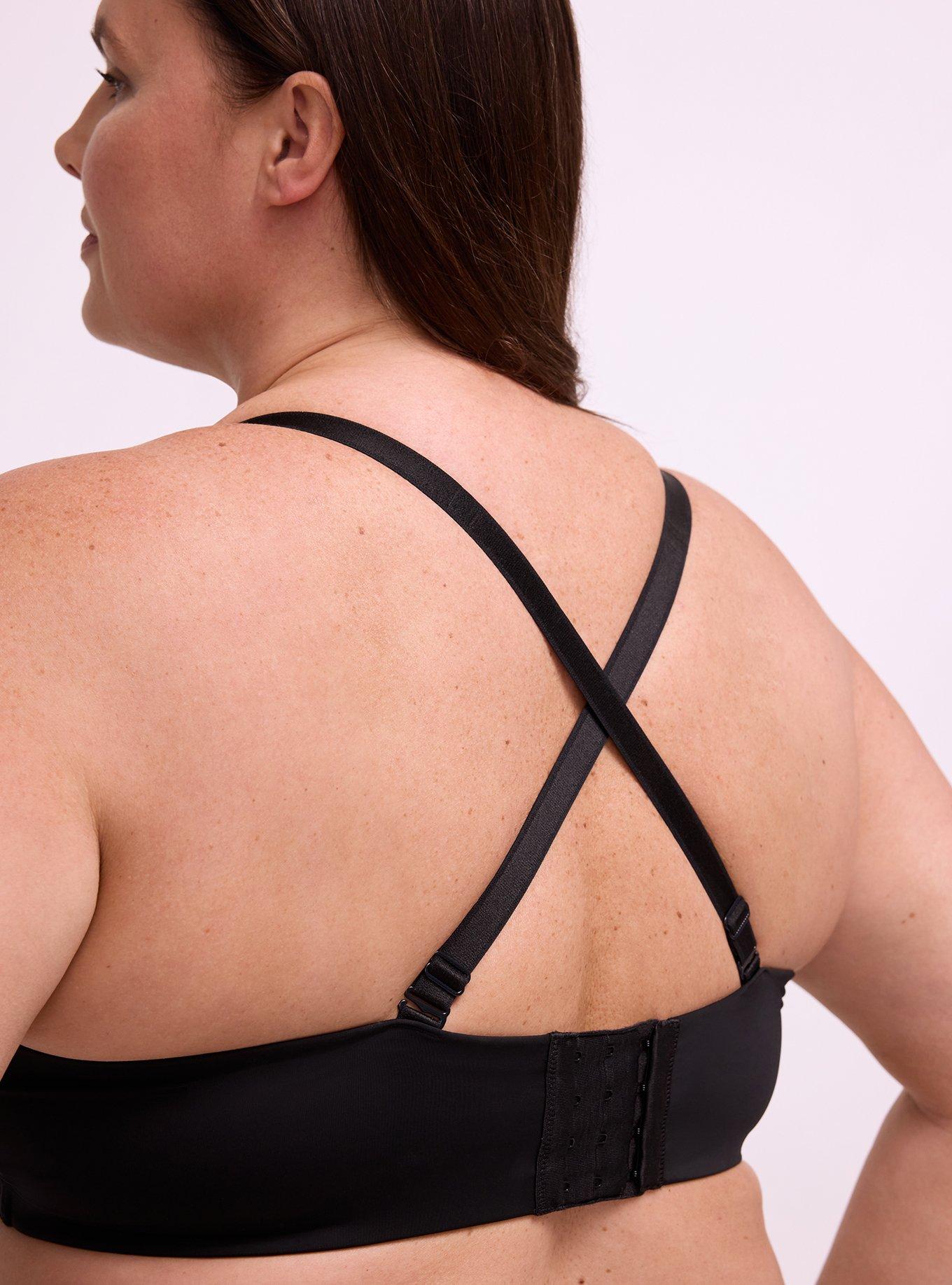 Wire-Free Push-Up Smooth Bra, RICH BLACK, alternate