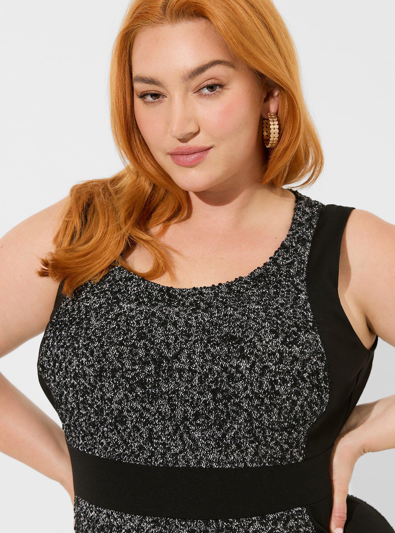 Plus Size - At The Knee Boucle Contoured Panel Dress - Torrid