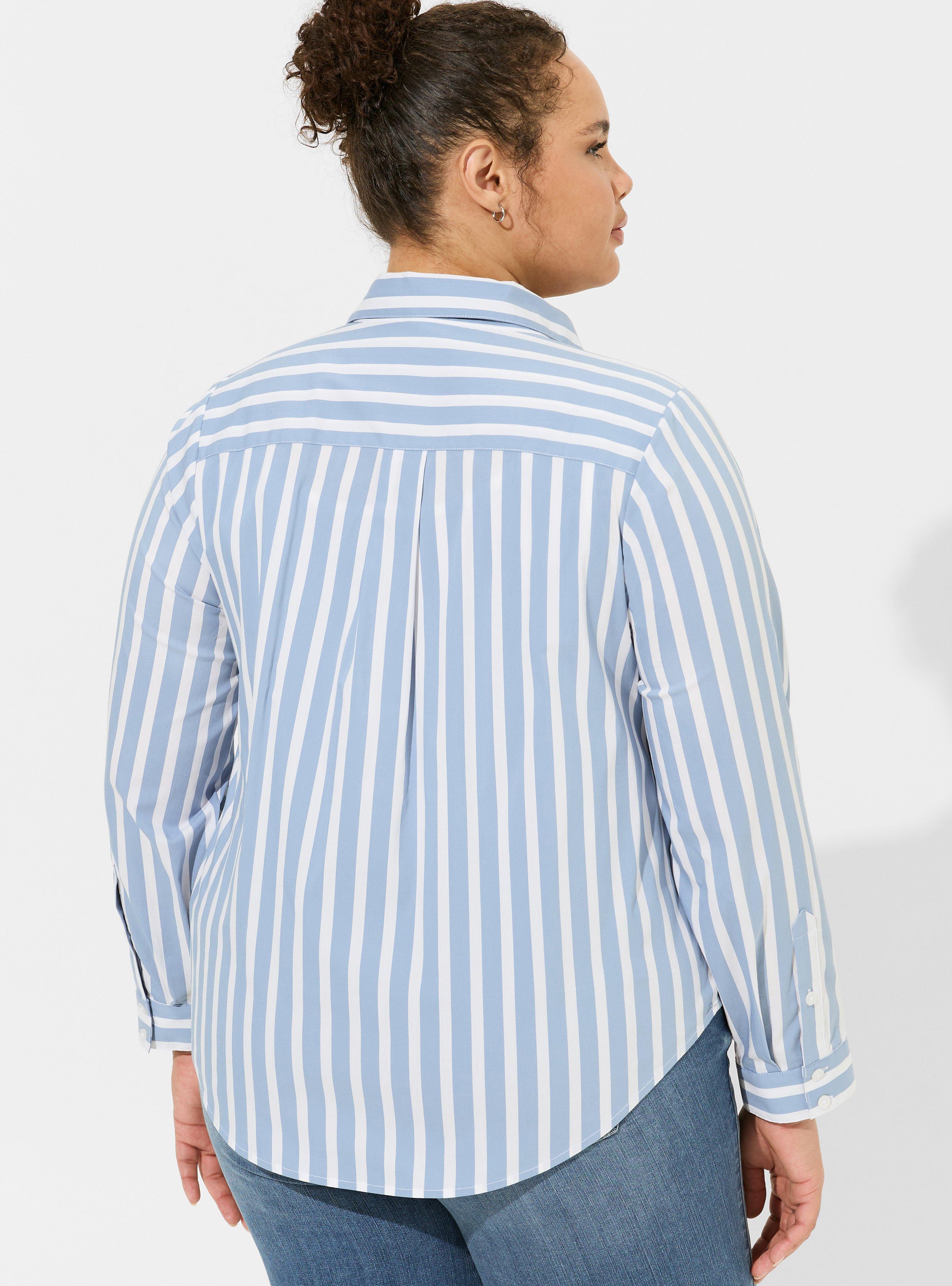 Madison Poplin Button-Up Long Sleeve Shirt