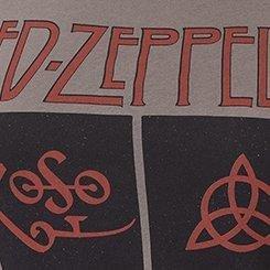 Led Zeppelin Relaxed Fit Cotton Slash Sleeve Tee, VINTAGE BLACK, swatch