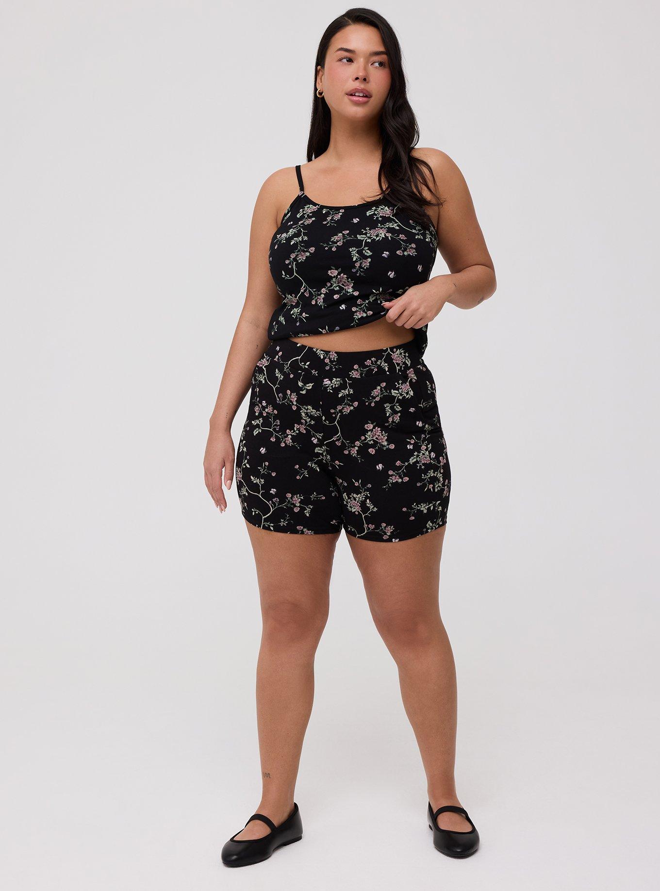 5'' Pocket Bike Short, CRAWLING FLORAL BLACK, hi-res