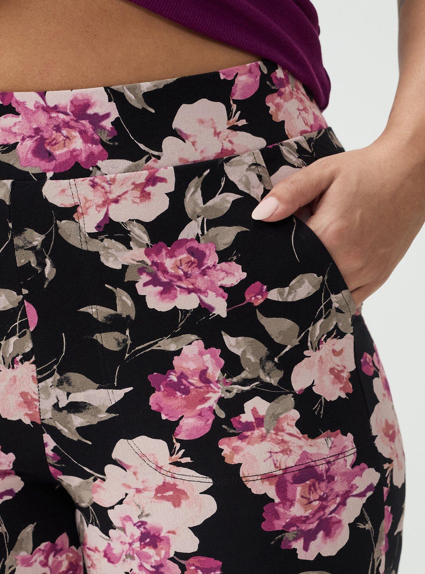 5'' Pocket Bike Short, AURA FLORAL BLACK, alternate