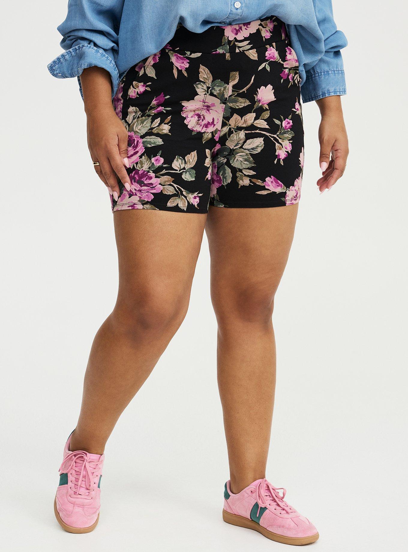 5'' Pocket Bike Short, STEPH ROSES FLORAL BLACK, alternate