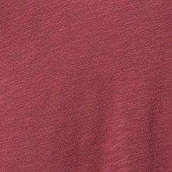 Girlfriend Heritage Slub V-Neck Flutter Sleeve Tee, MAROON, swatch