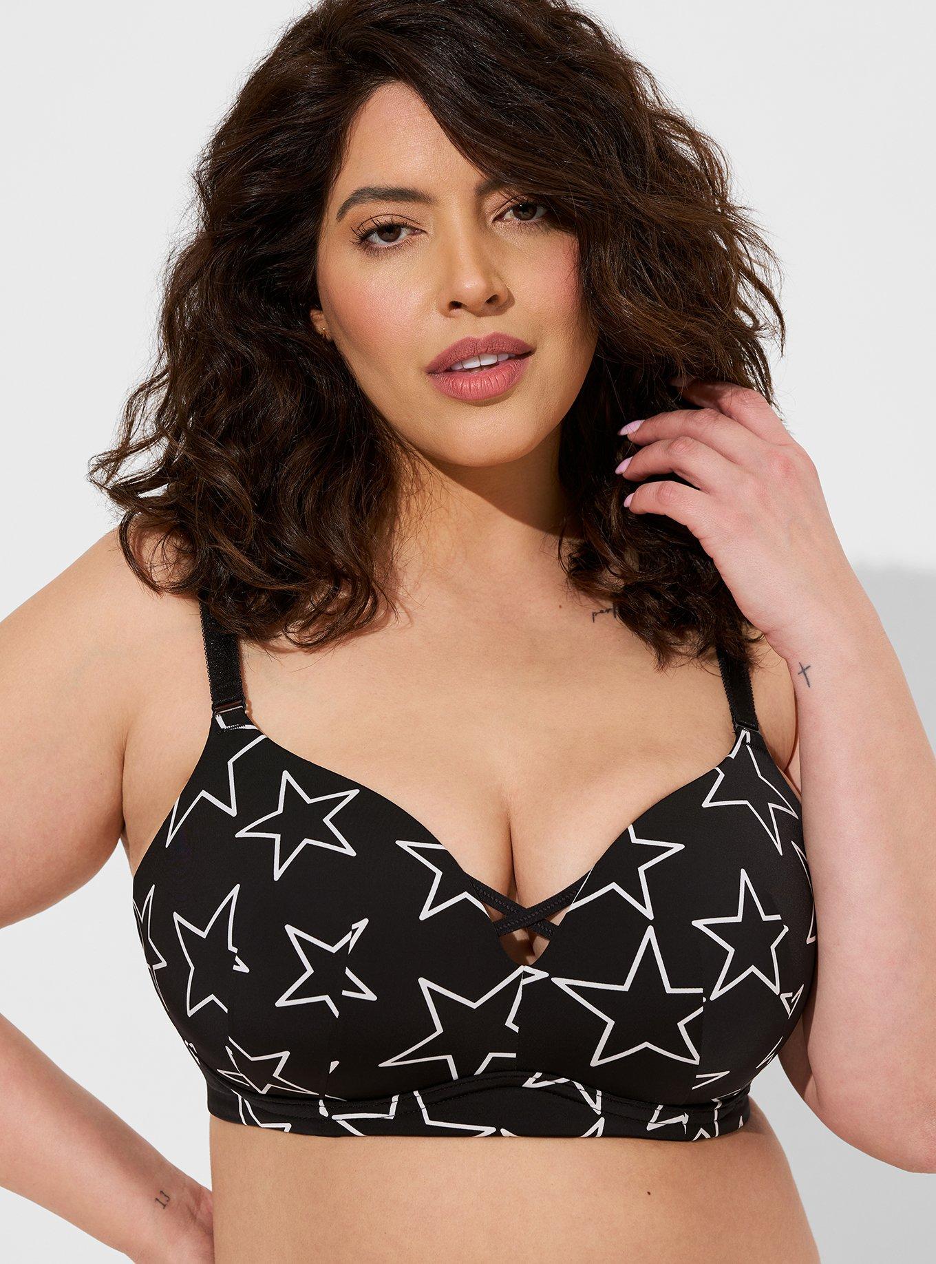 TORRID PUSH-UP WIRE-FREE BRA - GREY WITH 360° BACK