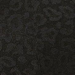 Wire Free Lightly Lined Animal Lace 360&deg; Back Smoothing&trade; Bra, RICH BLACK, swatch