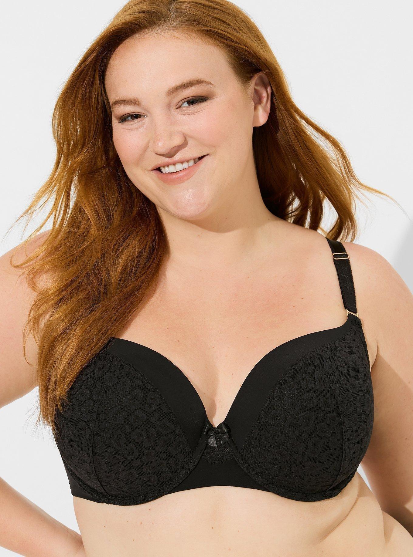 Push Up Bras for Women,Plus Size Floral Lace Underwire Soft Cup Everyday Bra  (Color : Black, Size : 40D) : : Clothing, Shoes & Accessories
