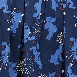 Plus Size Disney Americana Mickey Friends Poplin Mini Skater Skirt, MULTI, swatch