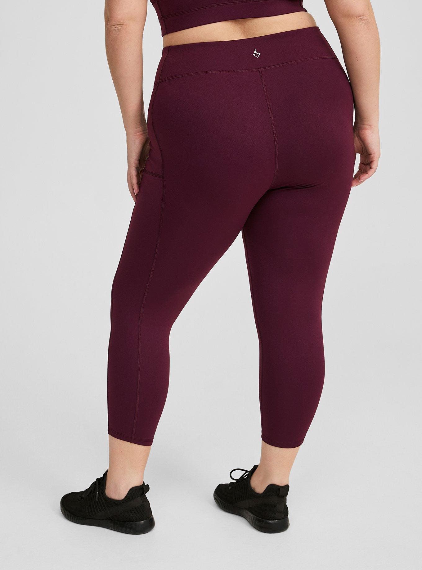 Plus Size Performance Core Crop V Band Active Legging Torrid