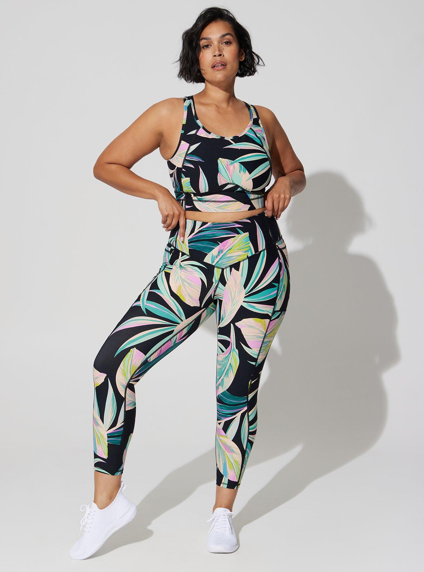 Plus Size - Full Length Active Flare Pant - Performance Core Black - Torrid