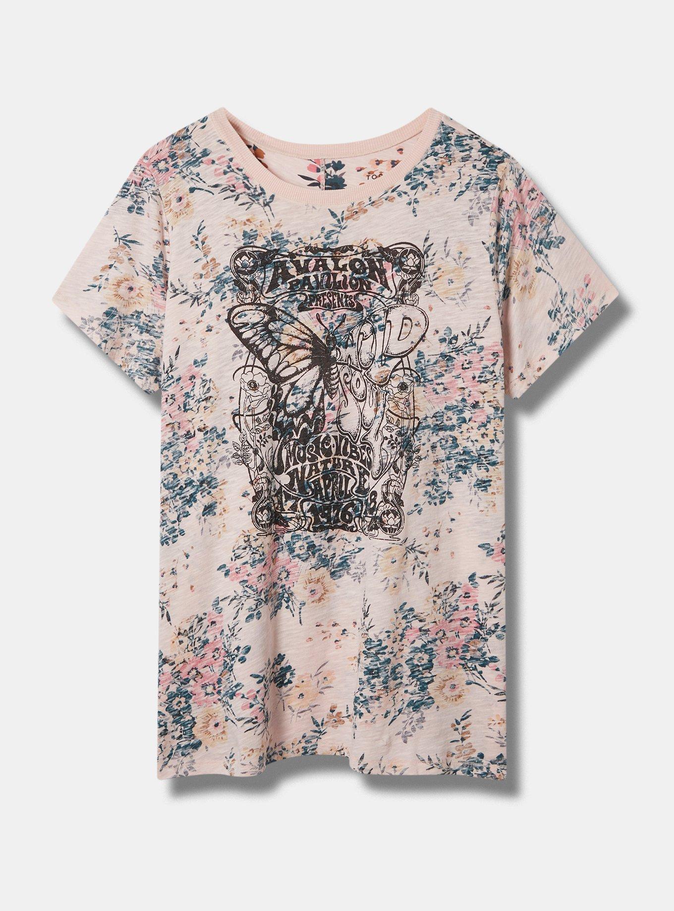 Plus Size Wild Soul Vintage Cotton Crew Neck Tee, SMOKE, hi-res