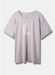 Moon Relaxed Fit Cotton Crew Neck Tee, RAINDROP, hi-res