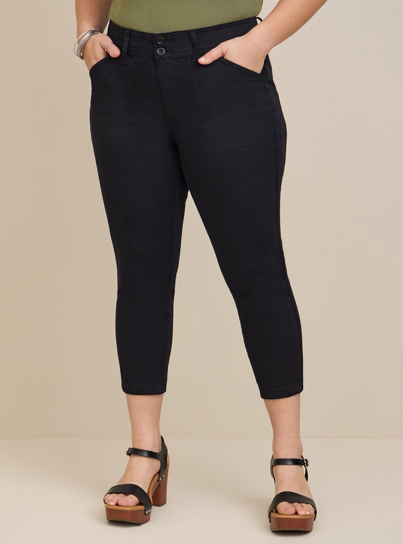 Crop Aviator Skinny Stretch Twill Mid-Rise Pant