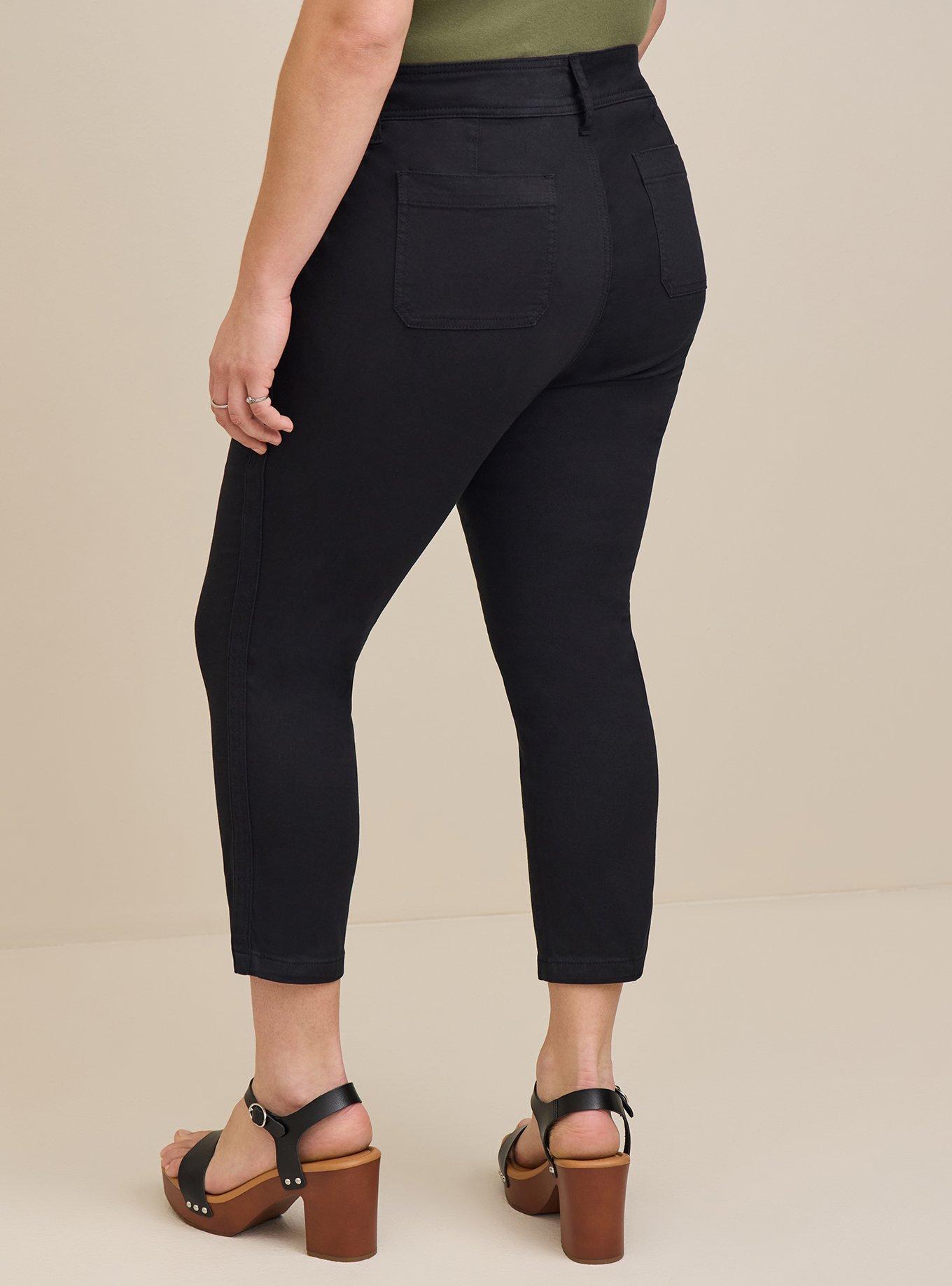 Crop Aviator Skinny Stretch Twill Mid-Rise Pant