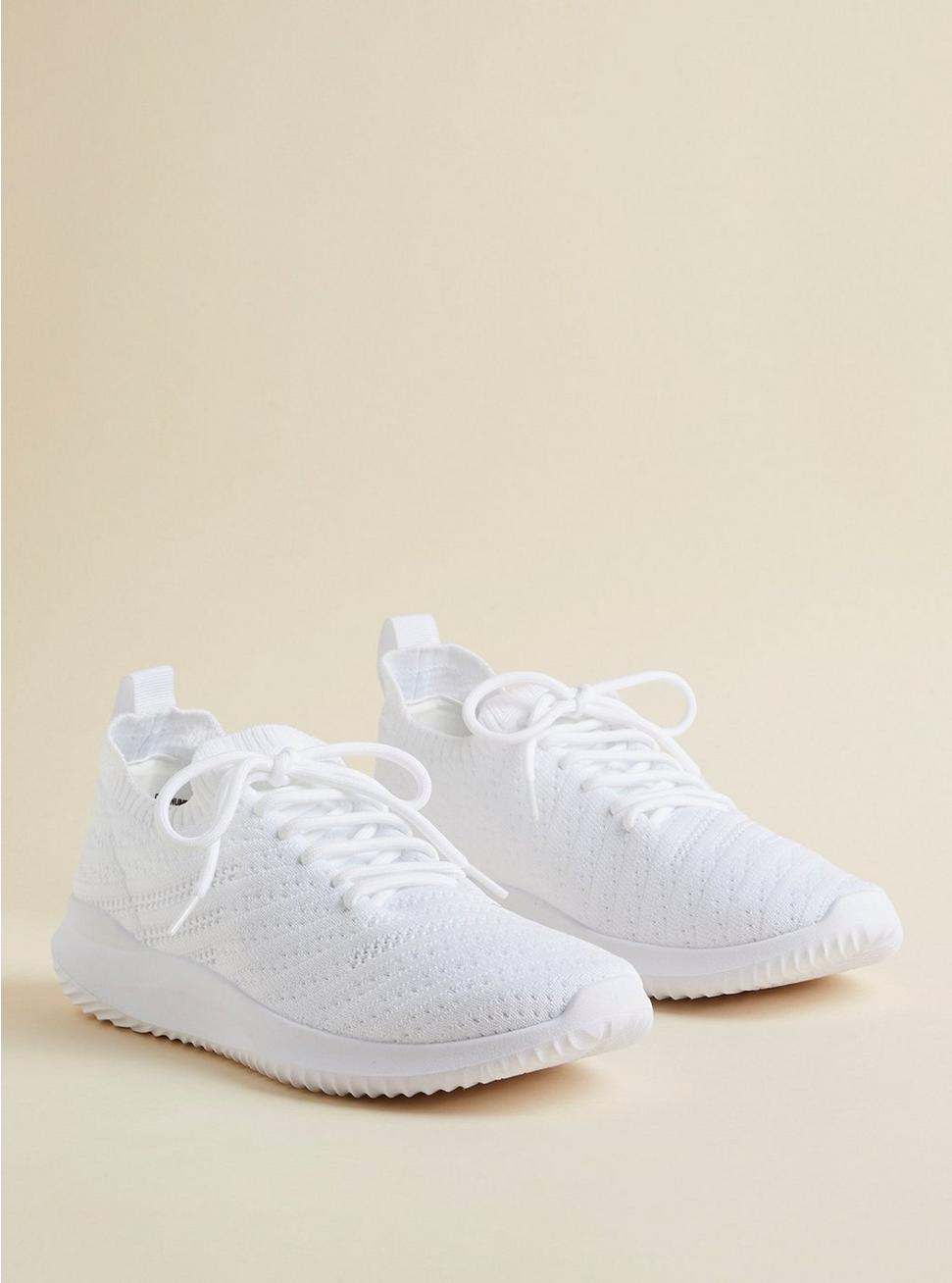 All Over Knit Sneaker (WW), WHITE, hi-res