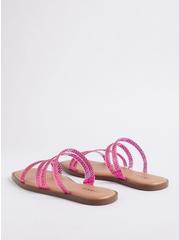 Jelly Detail Embellished Square Toe Sandal (WW), FUCHSIA, alternate