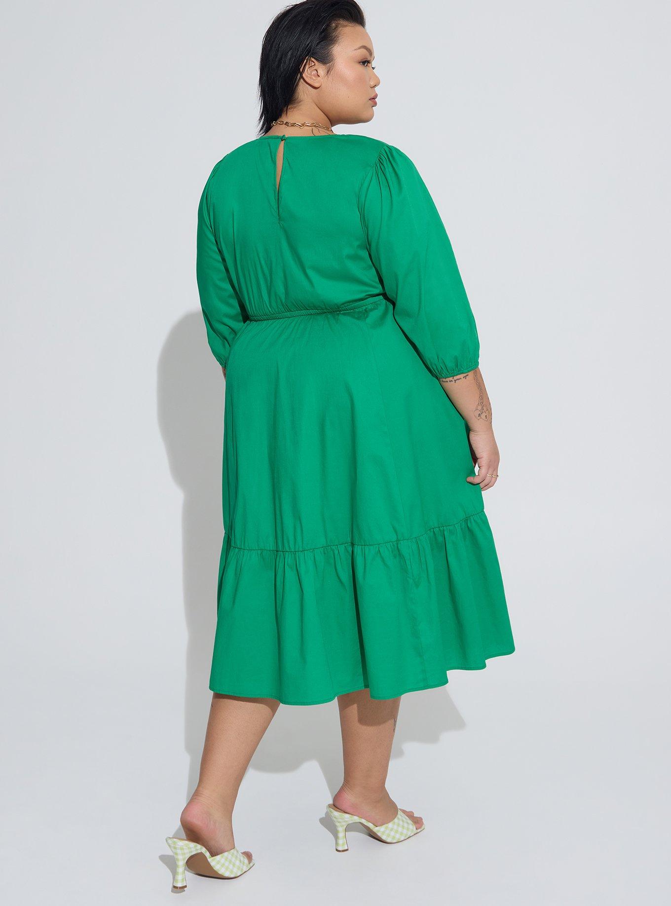 Torrid shop green dress