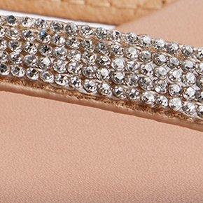 Plus Size Rhinestone Flip Flop (WW), TAN/BEIGE, swatch