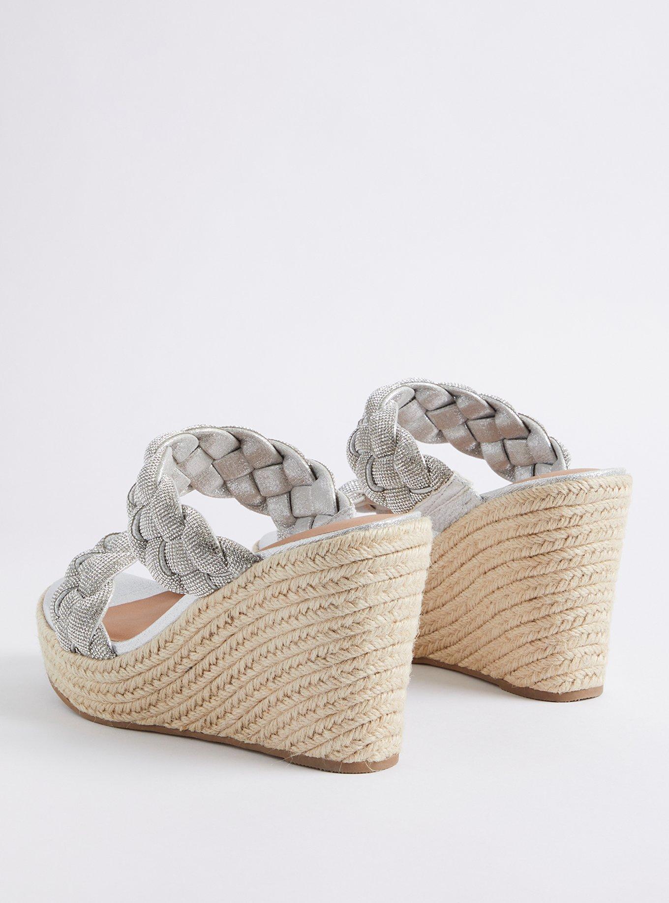braided espadrille wedge