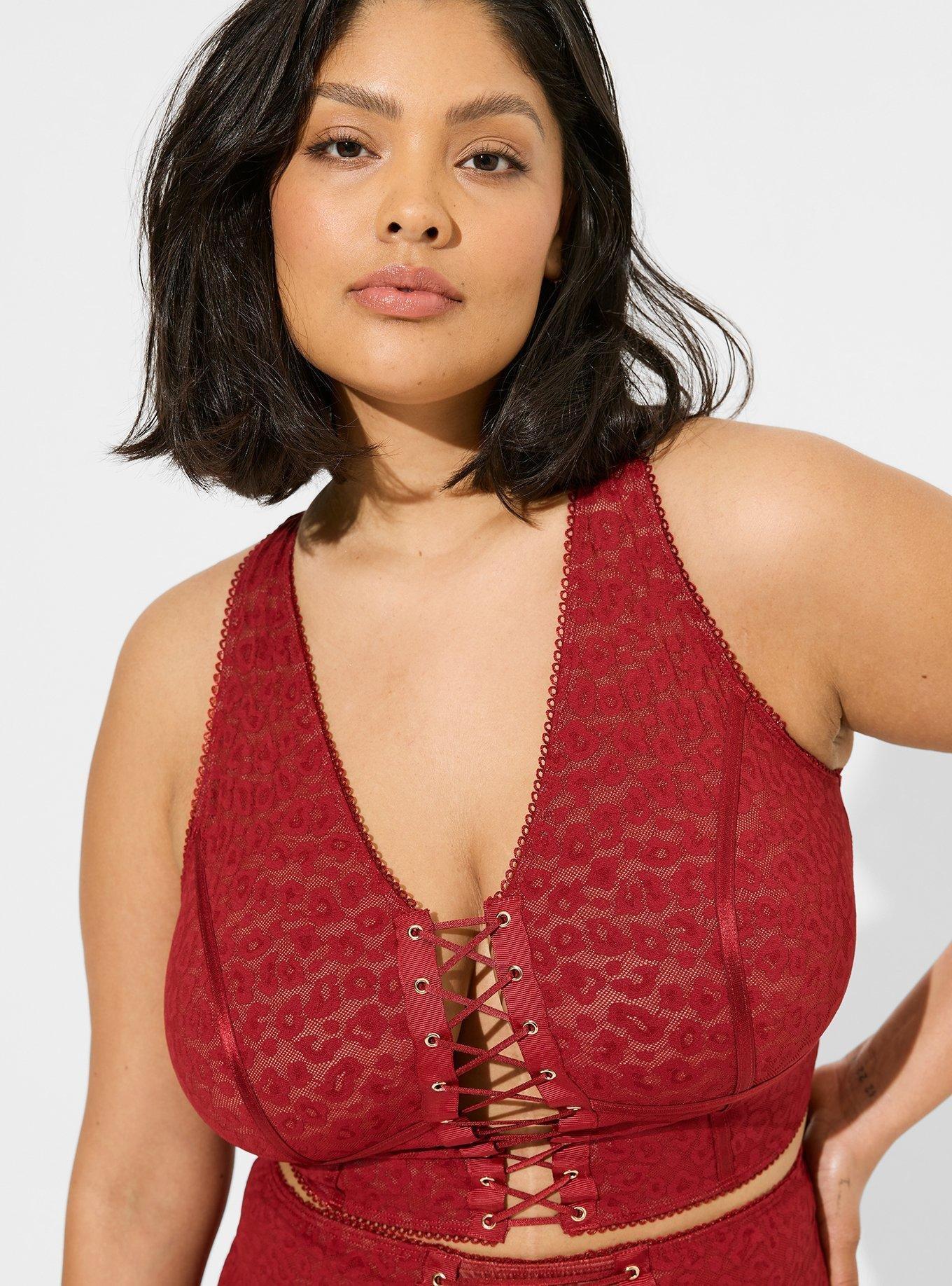 Plus Size - Animal Lace Up Longline Bustier - Torrid