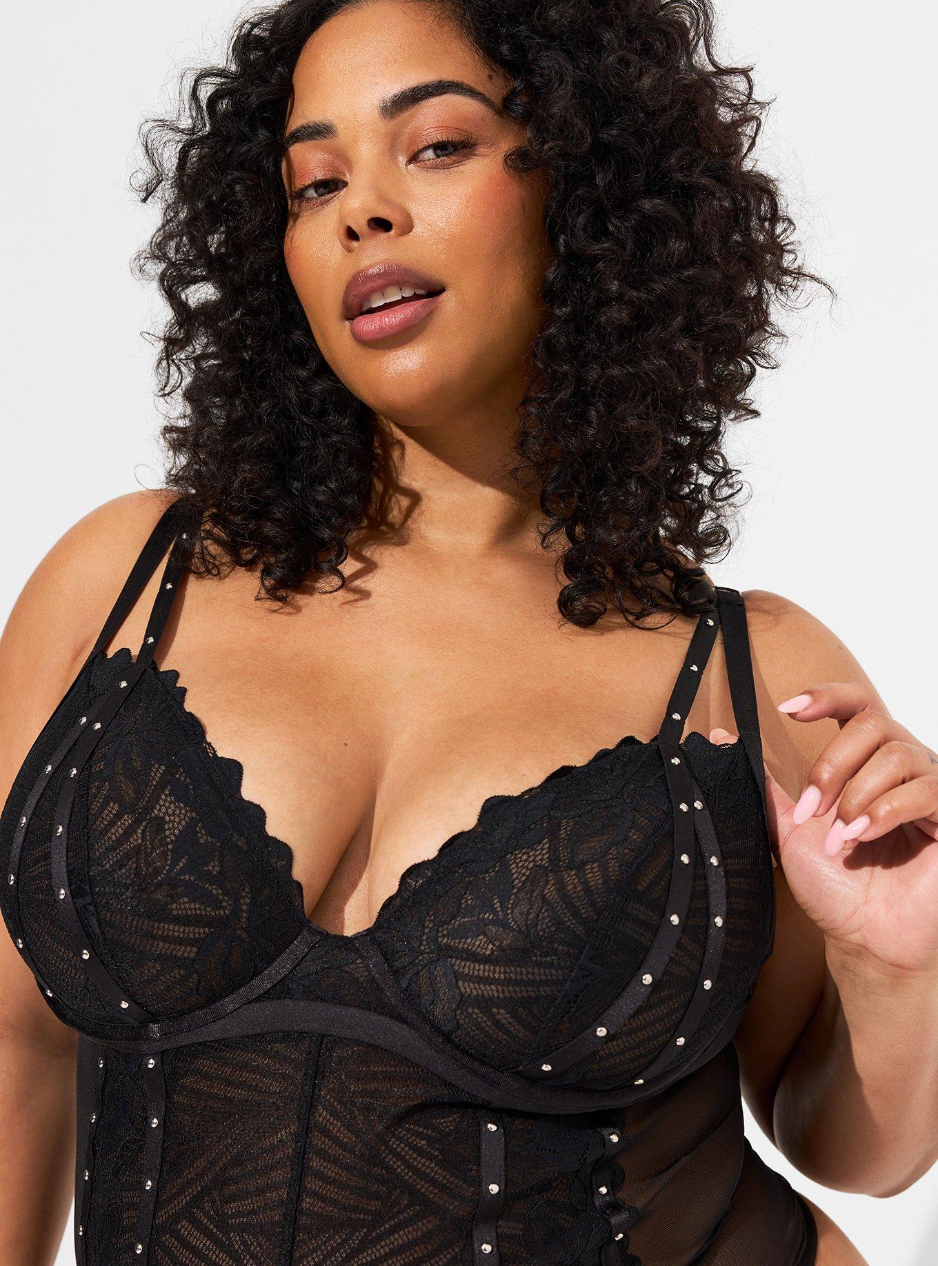 torrid, Tops, 3x Studs And Lace Bodysuit