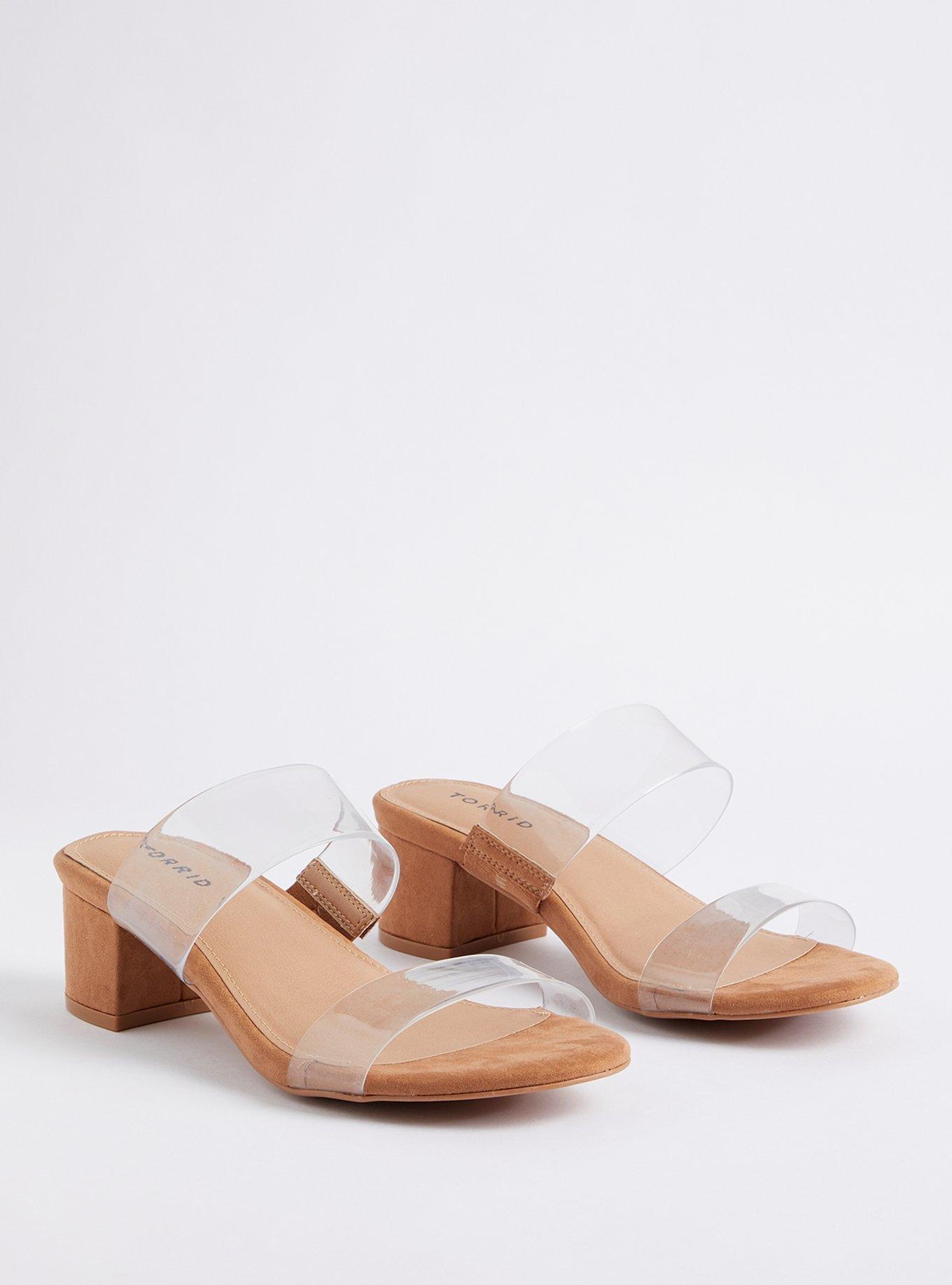 Plus Size - PVC Block Heel Sandal (WW) - Torrid