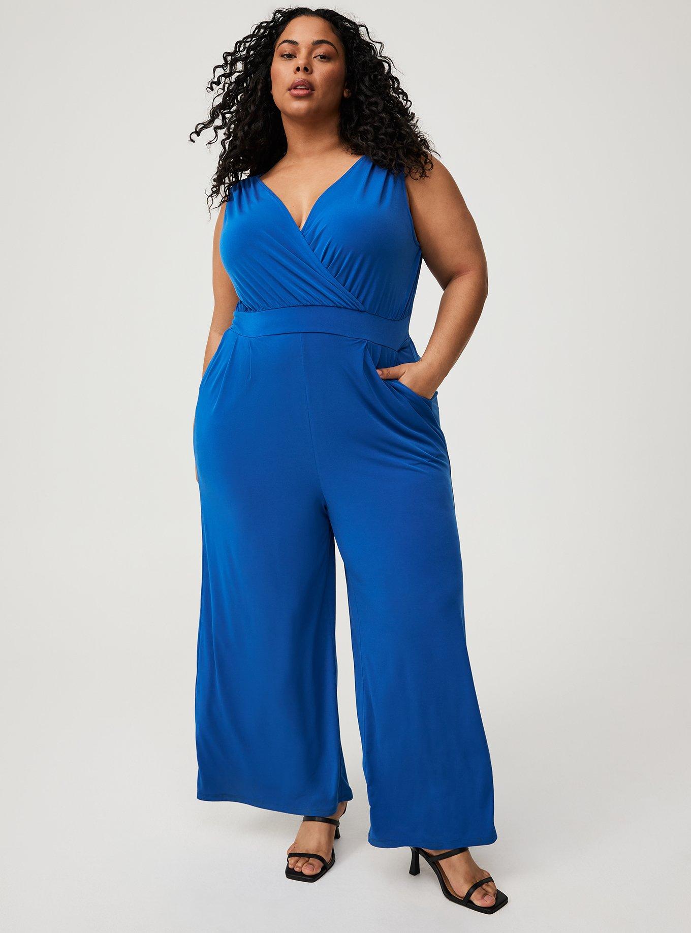 Studio Knit Surplice Tie Back Jumpsuit