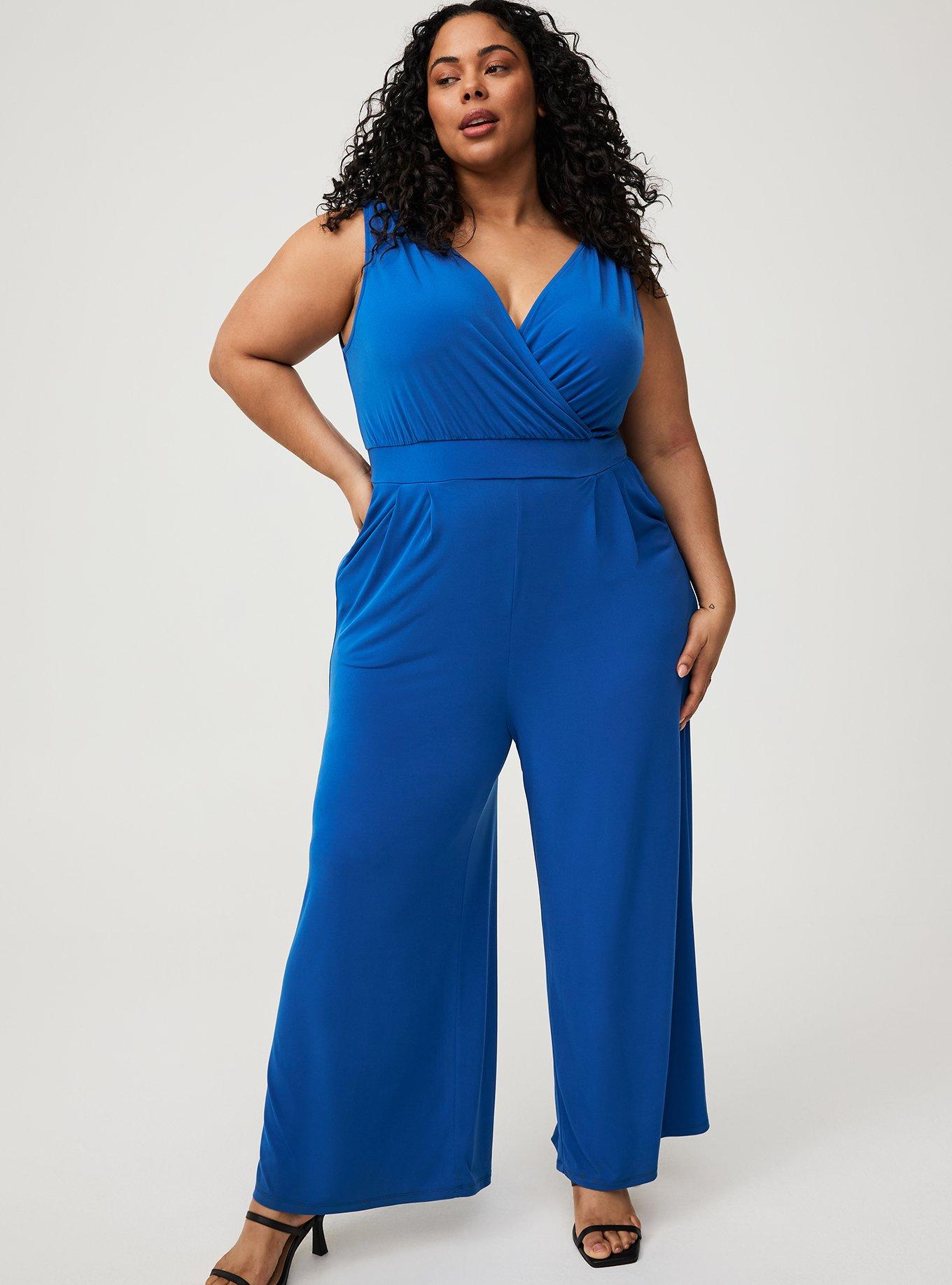 Studio Knit Surplice Tie Back Jumpsuit