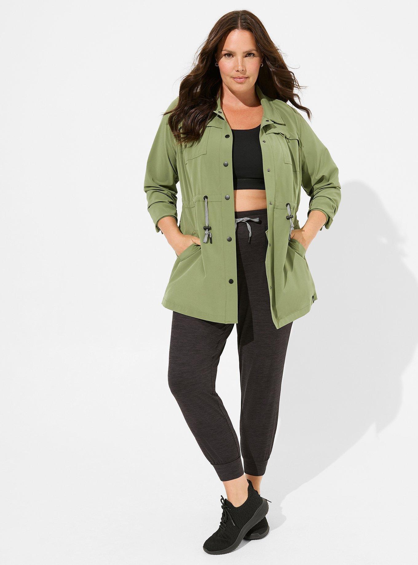 Plus size outlet anorak jacket