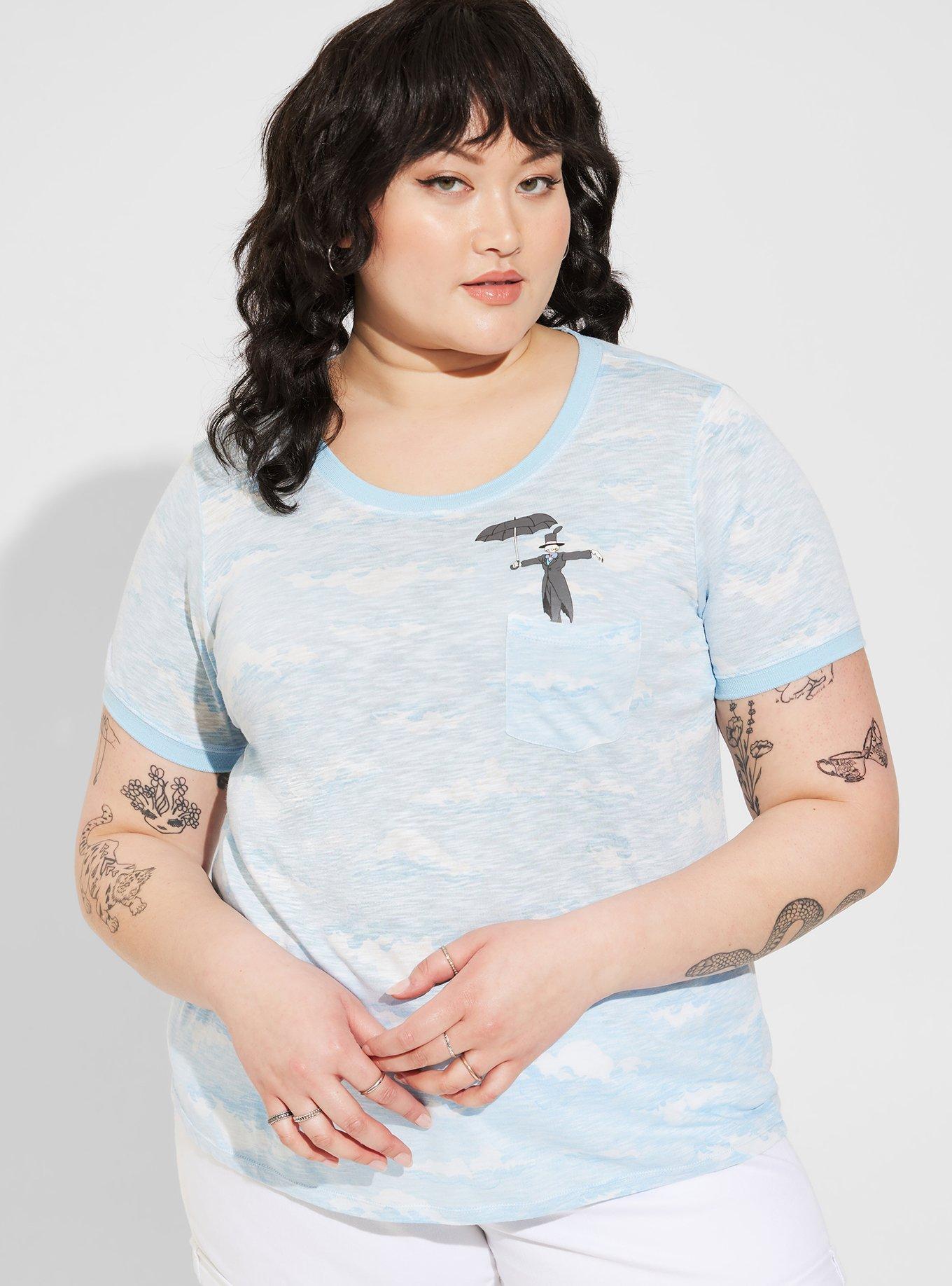 Studio Ghibli Howl's Moving Castle Classic Fit Crew Neck Pocket Top , MULTI, alternate