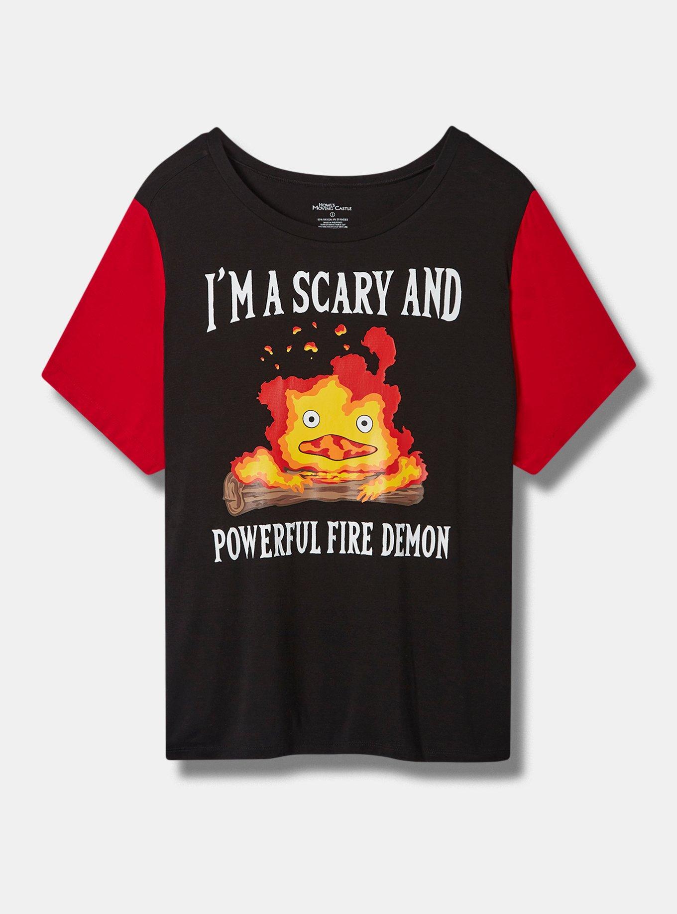 Studio Ghibli Calcifer Sleep Top, DEEP BLACK, hi-res