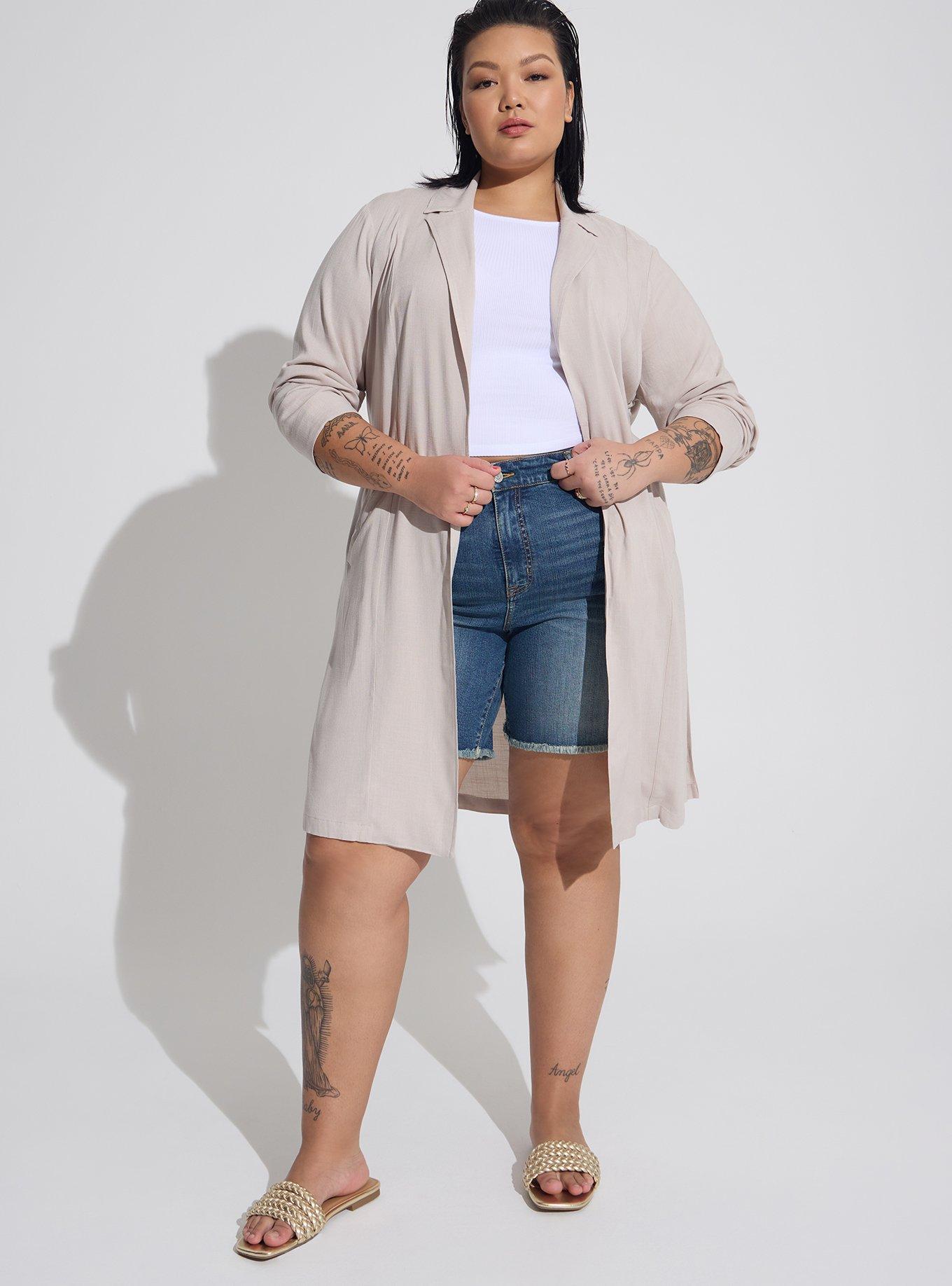 Rayon Slub Drape Trench, CHATEAU GRAY, alternate