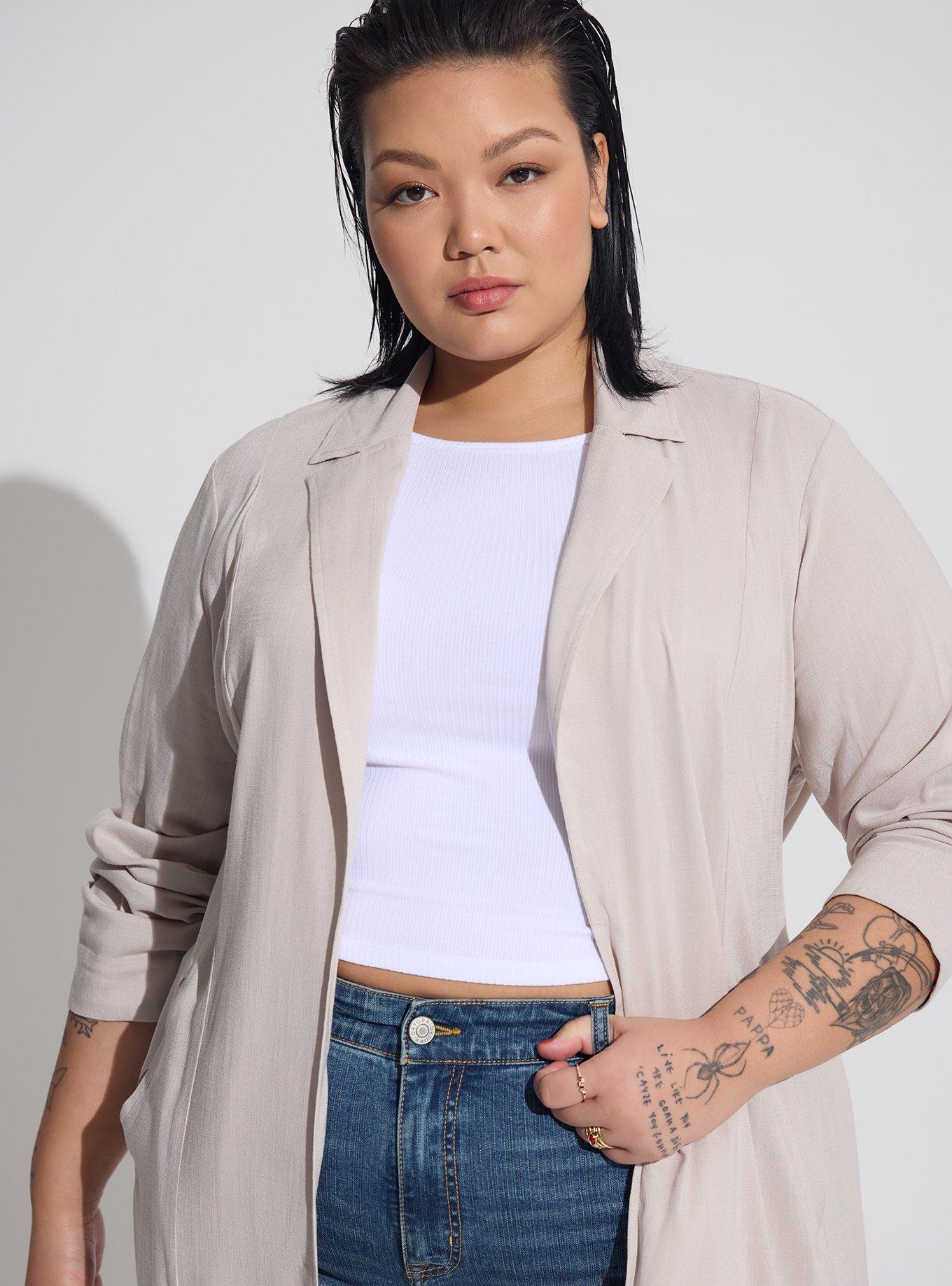 Rayon Slub Drape Trench, CHATEAU GRAY, alternate