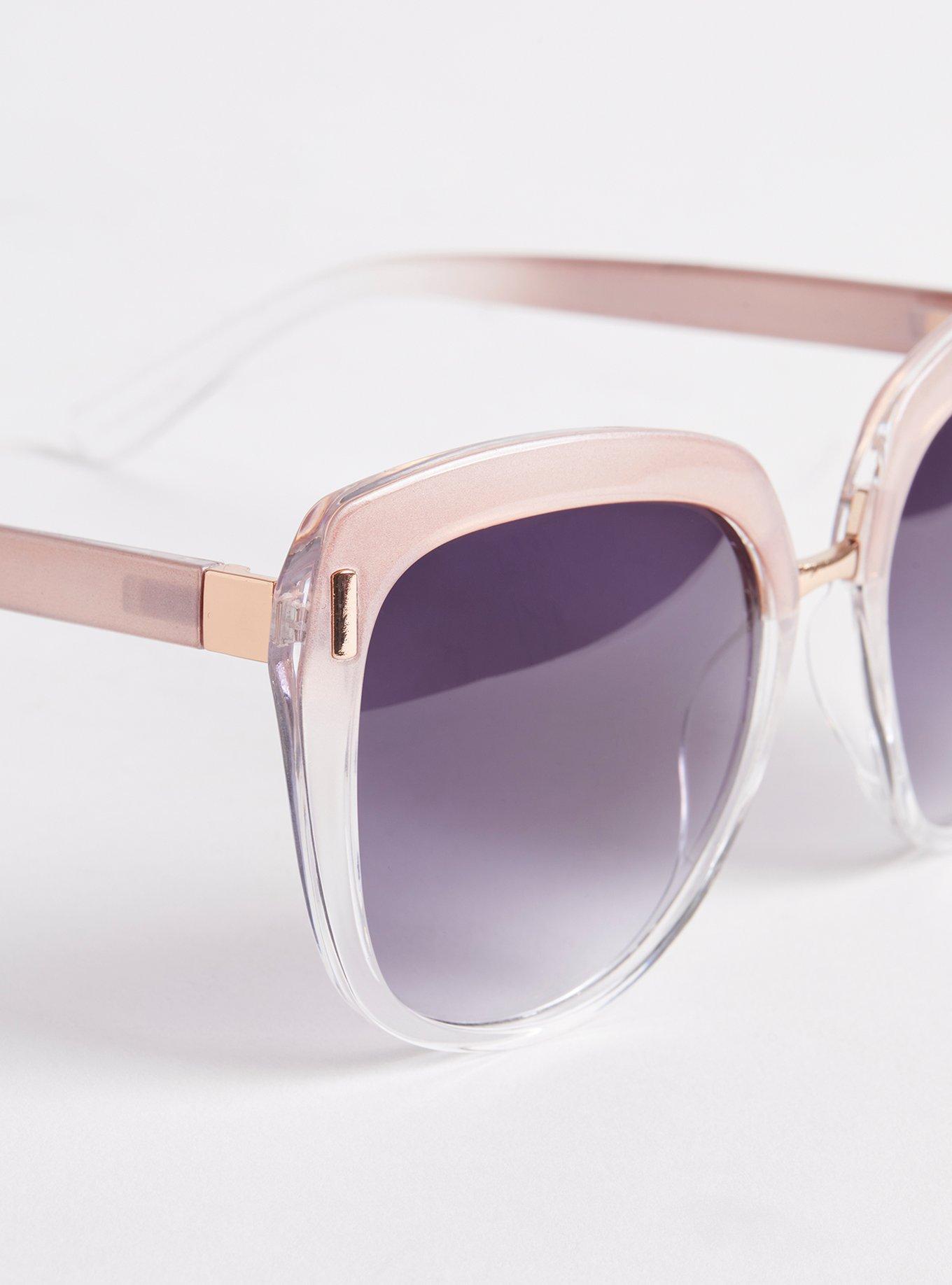 Plus Size Rectangle Smoke Lens Sunglasses Torrid